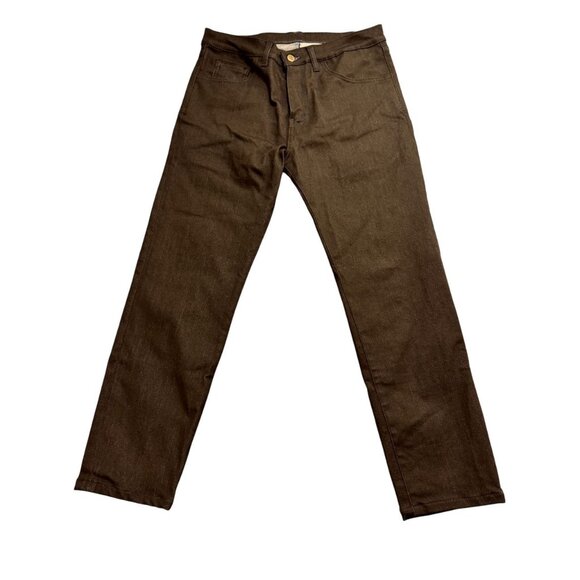 Blue Delta Chino Pants Straight Leg Mid Rise Charcoal Gray Mens Size W31 - Picture 1 of 11